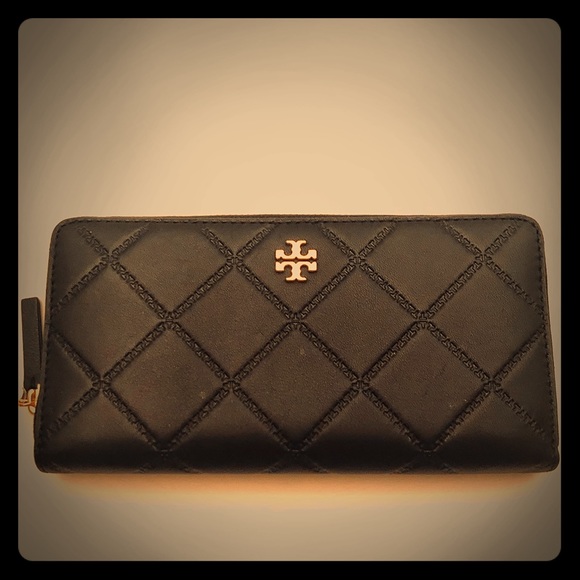 Tory Burch Handbags - Tory Burch-Georgia Zip Continental Wallet, Black
